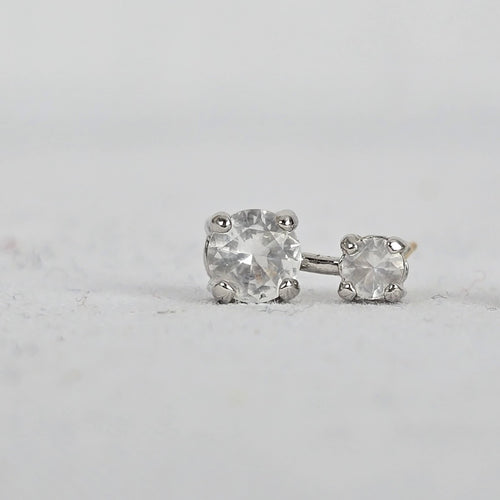 Swarovski Crystal Silver Stud Earrings