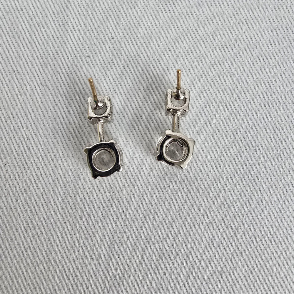Swarovski Crystal Silver Stud Earrings