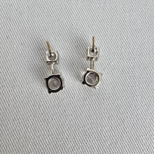 Swarovski Crystal Silver Stud Earrings