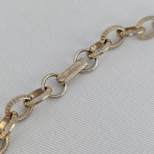 Vintage Gold Tone Shield Medieval Pendant Necklace