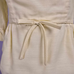 Vintage Yellow Flare Sleeve Mini Dress Size S