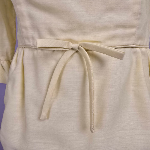 Vintage Yellow Flare Sleeve Mini Dress Size S