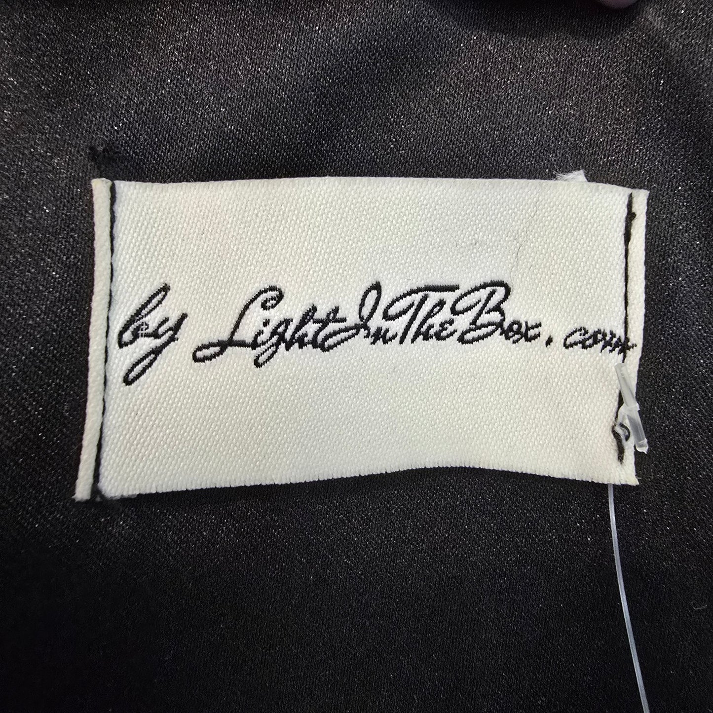 Light In The Box Black One Shoulder Bow Detail Long Gown Size S