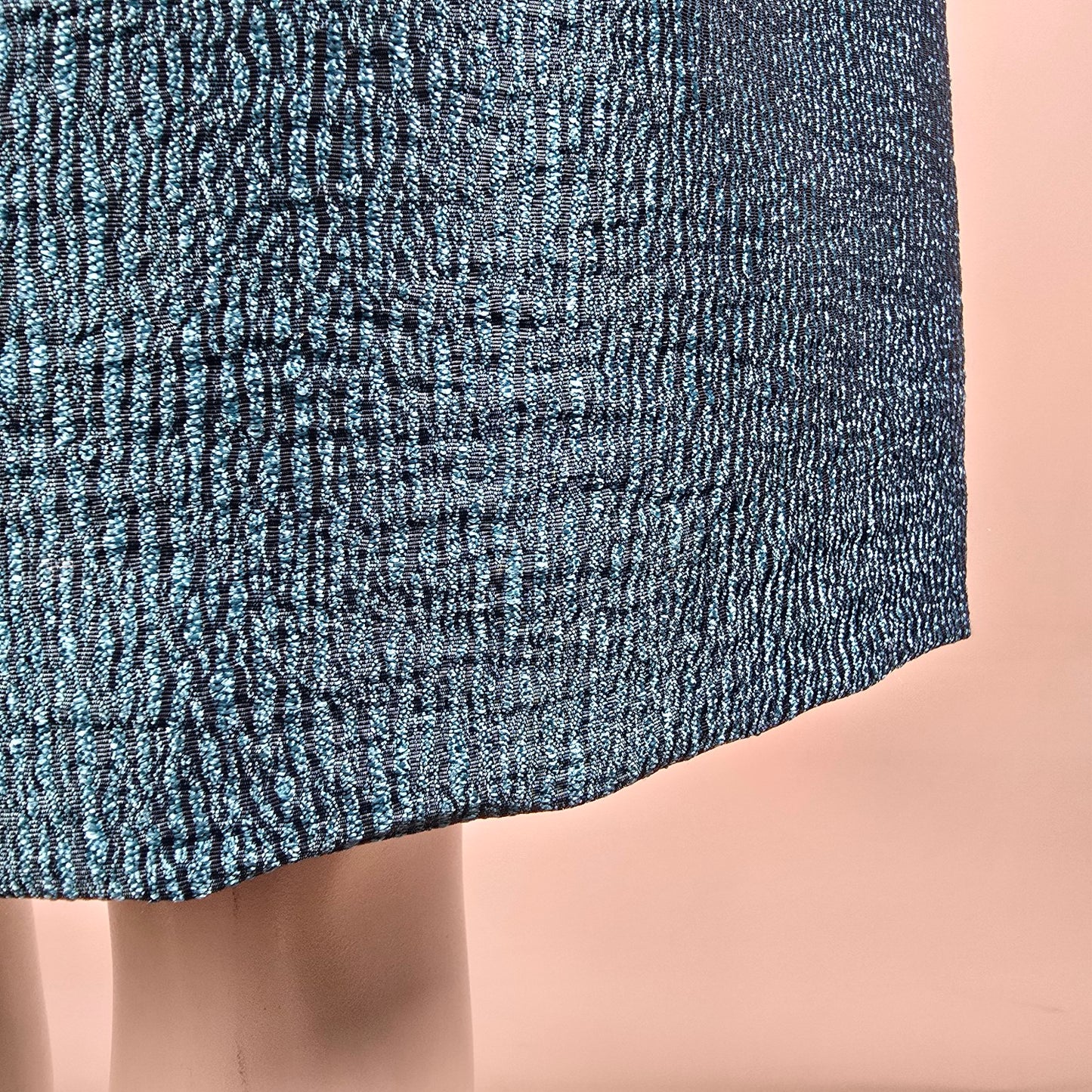 Precis Petite Blue Metallic Sheath Dress & Jacket Size 12