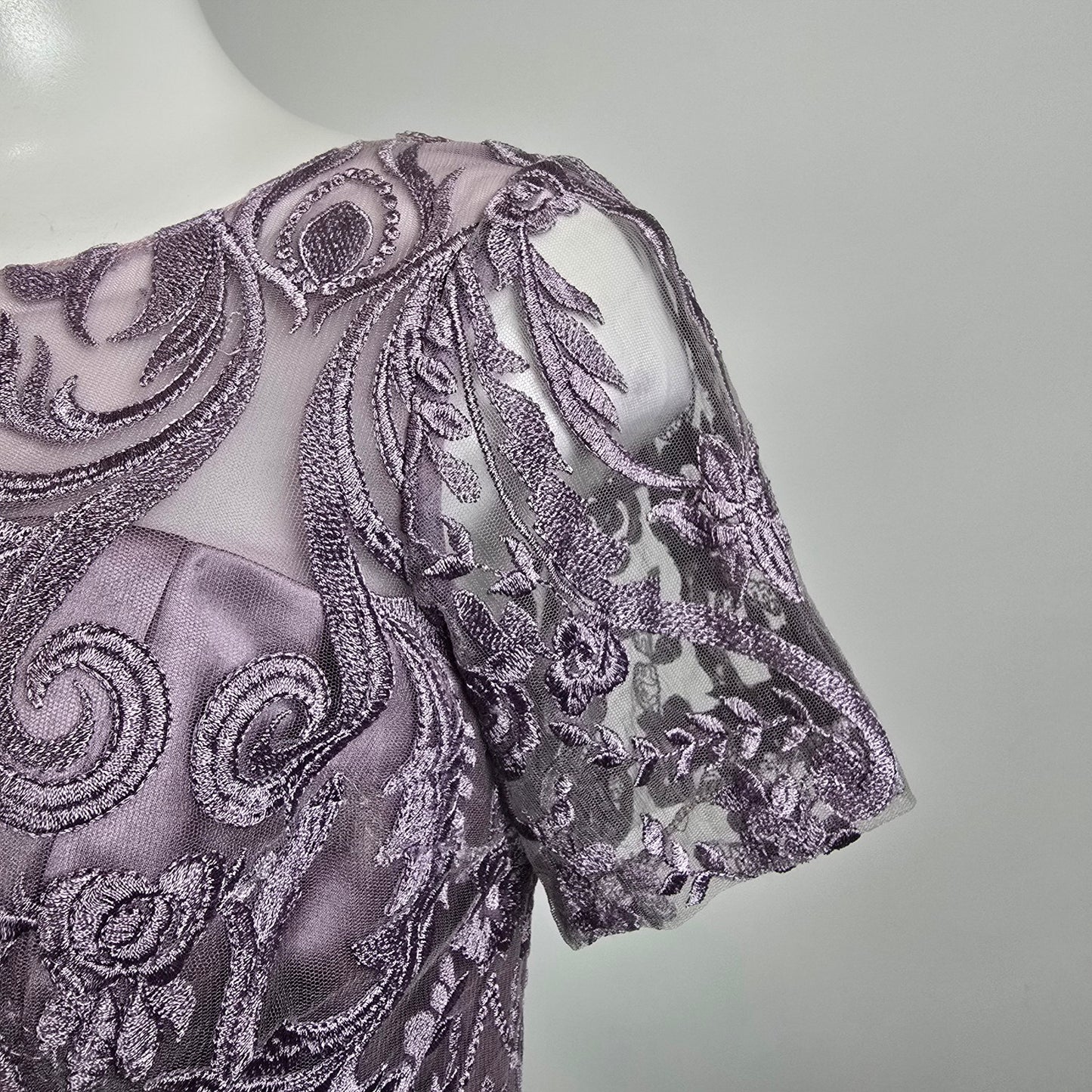 JJ's House Lavender Lace Mini Dress Size M