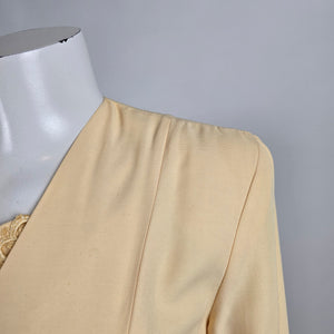 Vintage Yellow Blazer & Skirt Set Size 5/6