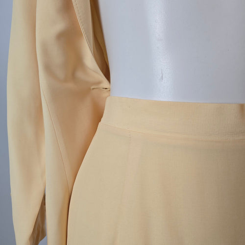 Vintage Yellow Blazer & Skirt Set Size 5/6