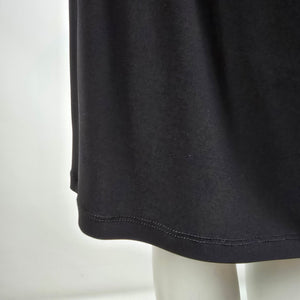 Frank Lyman Black Dress Size 16 Draped Sheath Cocktail Work Office Classic