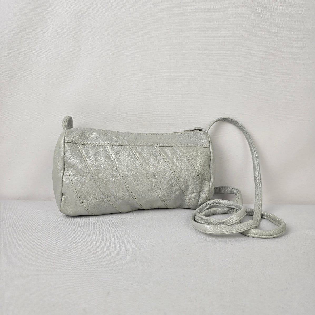 Ngan's Leather Goods White Small Shoulder Purse
