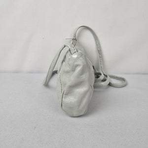 Ngan's Leather Goods White Small Shoulder Purse