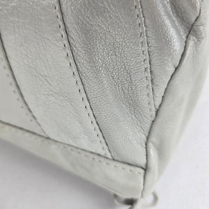 Ngan's Leather Goods White Small Shoulder Purse
