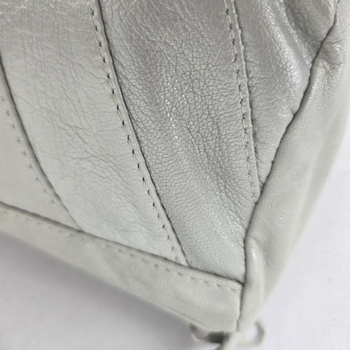 Ngan's Leather Goods White Small Shoulder Purse