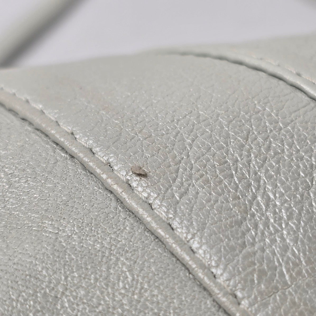 Ngan's Leather Goods White Small Shoulder Purse