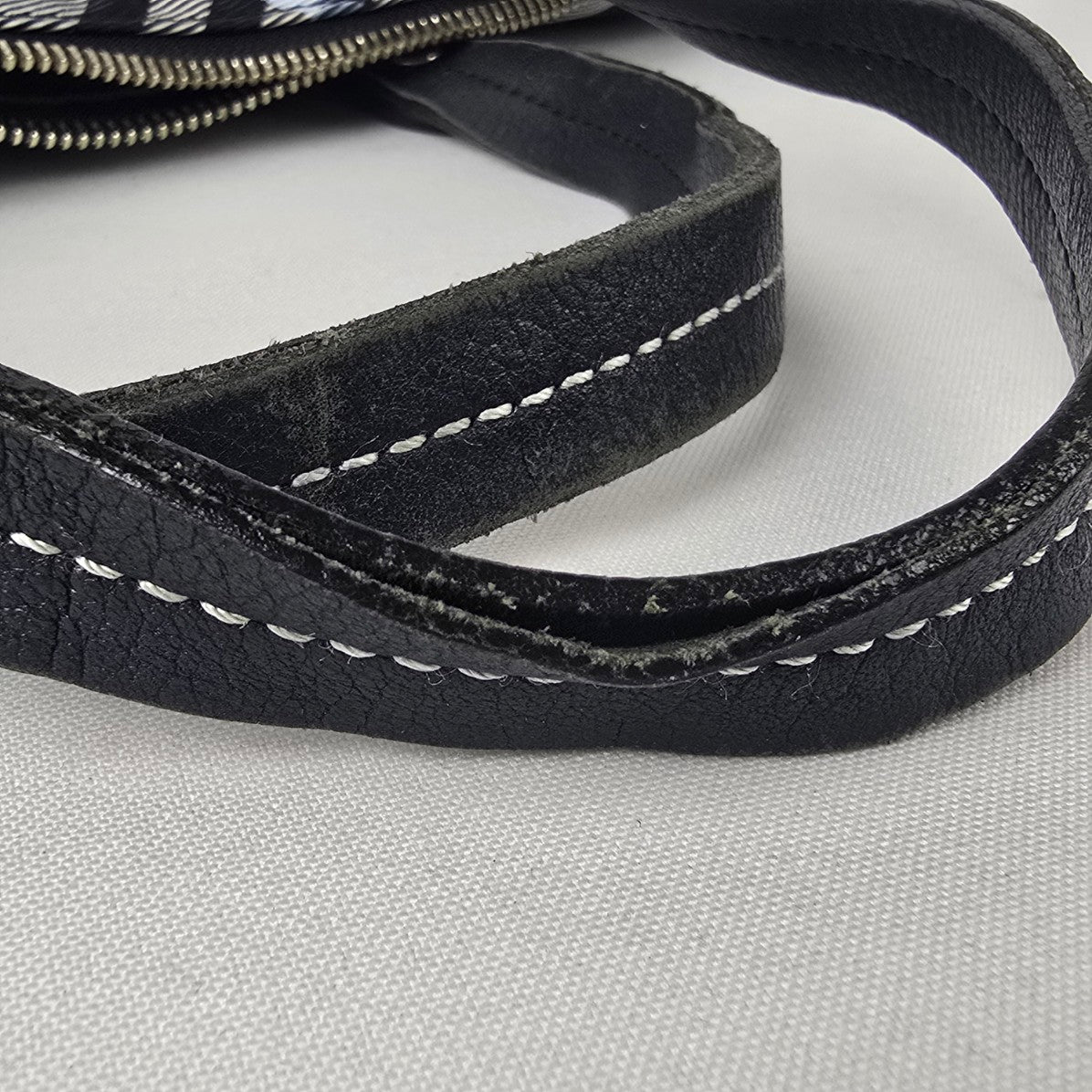 Burberry Blue Label Black Plaid Tote Bag Purse