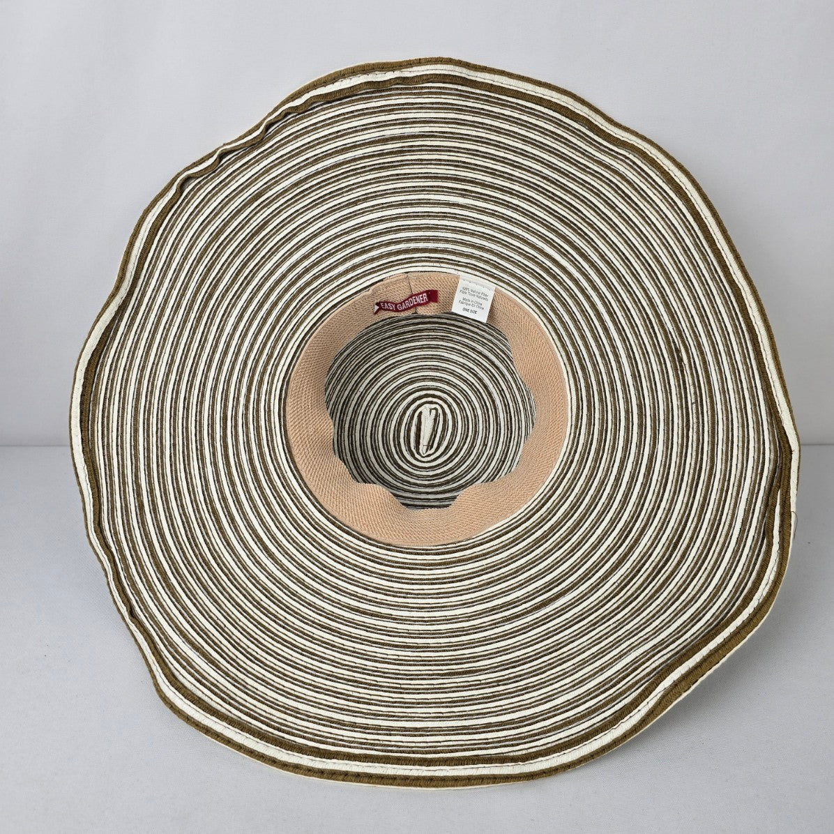 Easy Gardener White & Brown Sun Hat