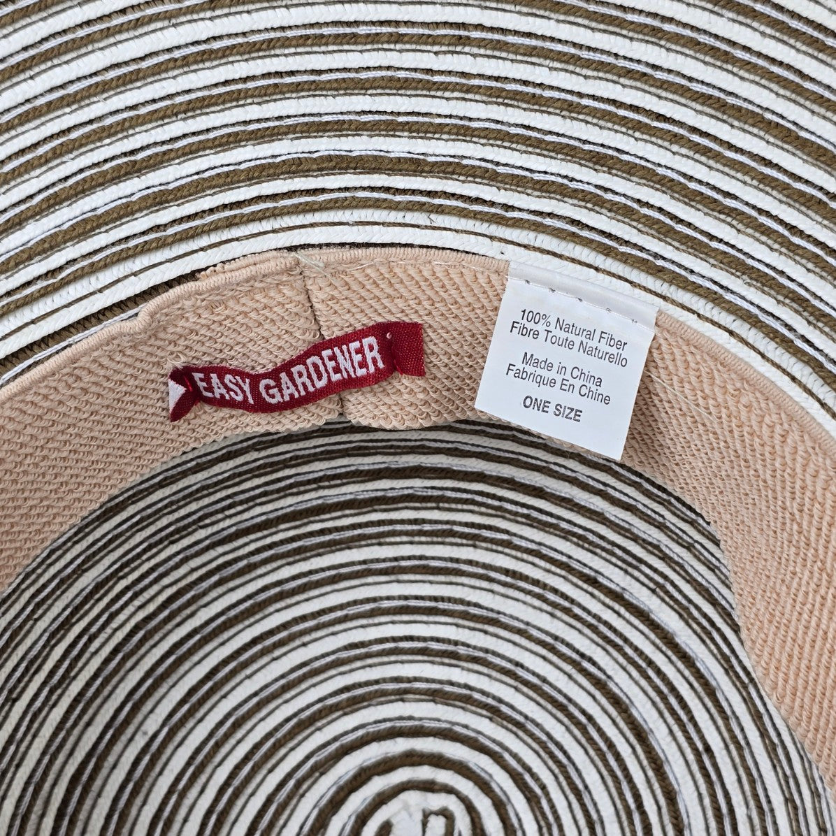 Easy Gardener White & Brown Sun Hat