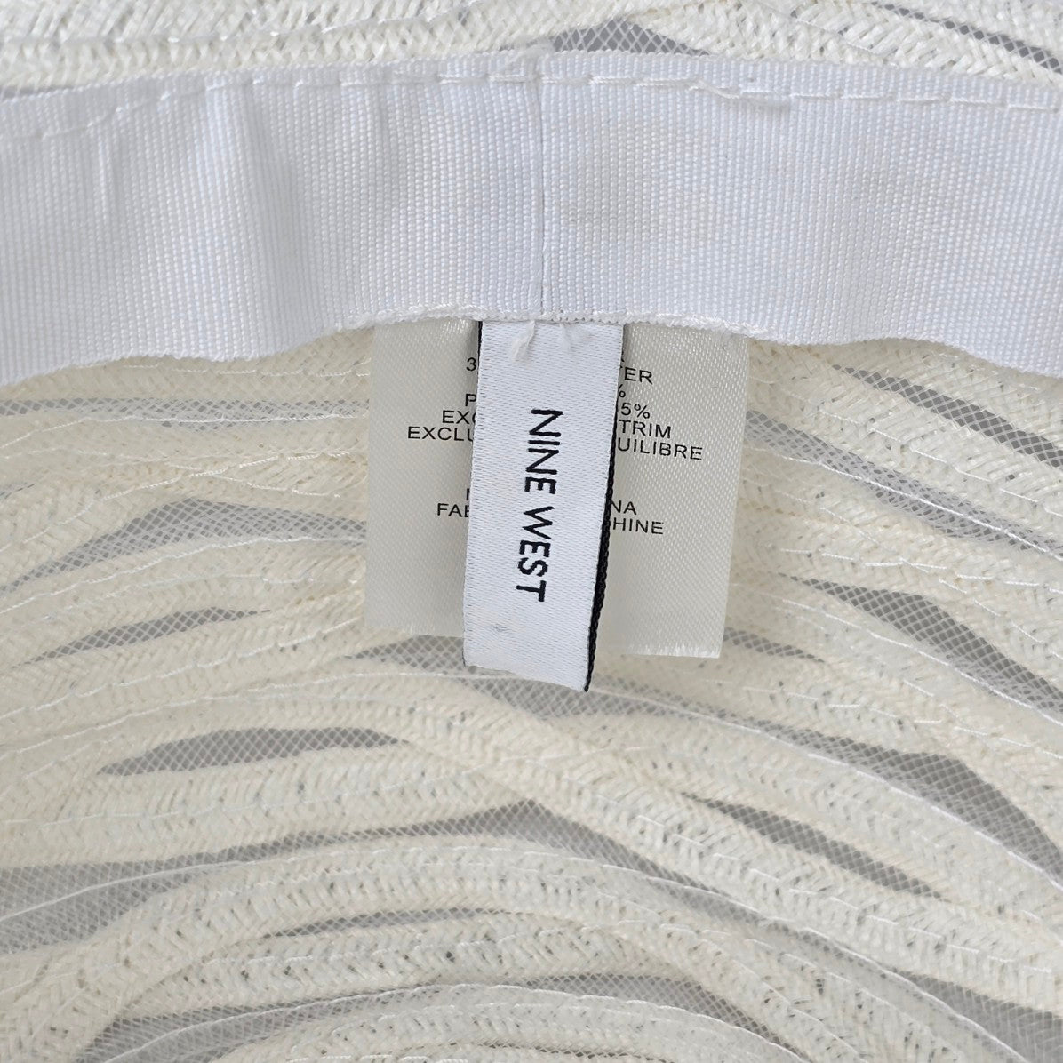 Nine West White Sun Hat