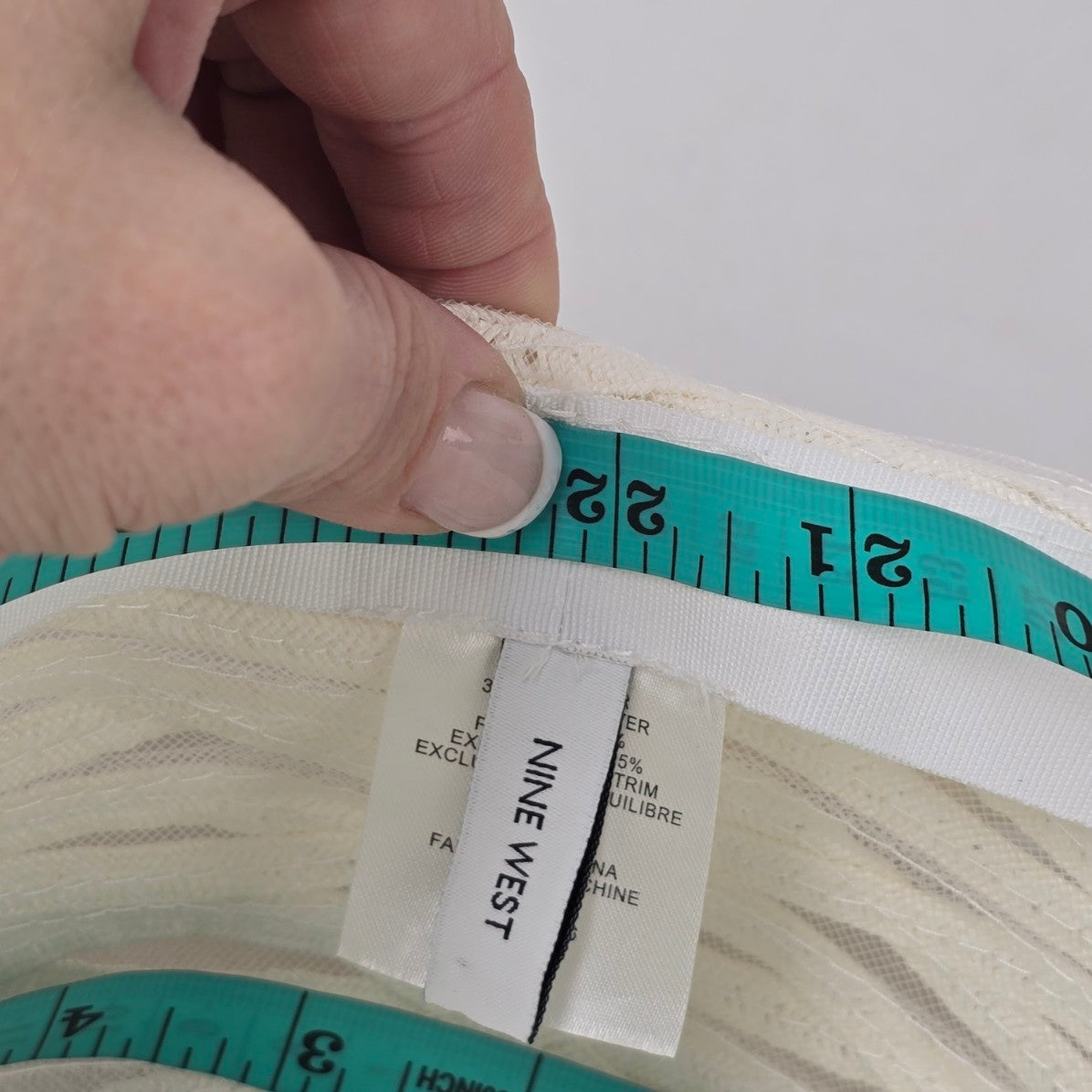 Nine West White Sun Hat