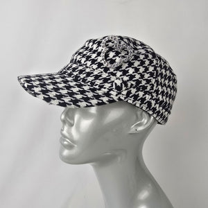 Disney Parks Houndstooth Micky Mouse Rhinestone Detail Cabbie Hat