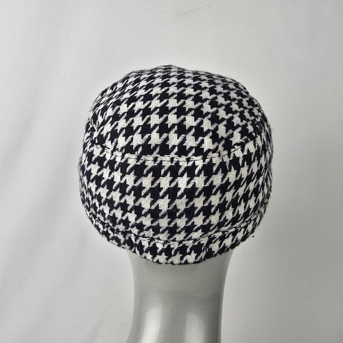 Disney Parks Houndstooth Micky Mouse Rhinestone Detail Cabbie Hat