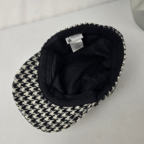 Disney Parks Houndstooth Micky Mouse Rhinestone Detail Cabbie Hat