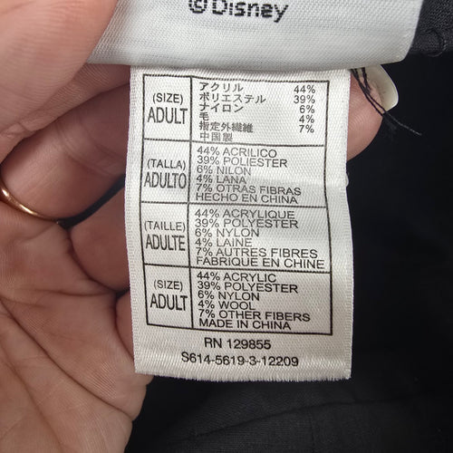 Disney Parks Houndstooth Micky Mouse Rhinestone Detail Cabbie Hat