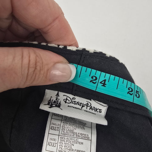 Disney Parks Houndstooth Micky Mouse Rhinestone Detail Cabbie Hat