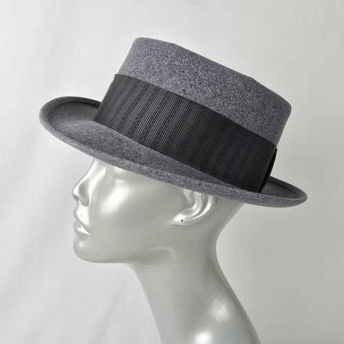 Vintage Stetson Grey & Black Fedora Hat