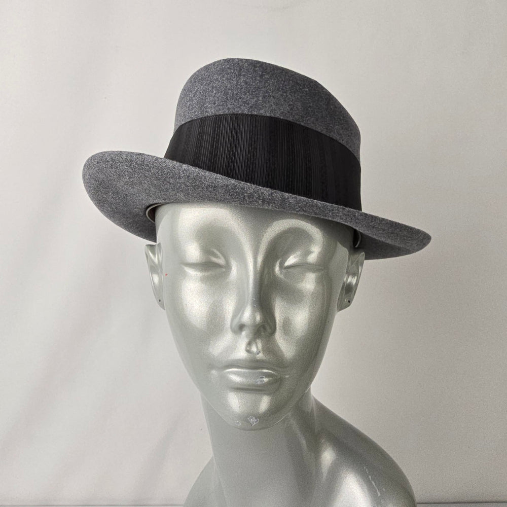 Vintage Stetson Grey & Black Fedora Hat