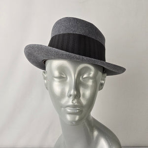 Vintage Stetson Grey & Black Fedora Hat