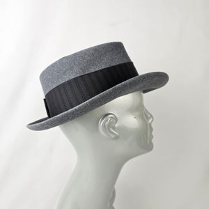 Vintage Stetson Grey & Black Fedora Hat