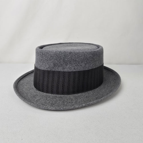 Vintage Stetson Grey & Black Fedora Hat