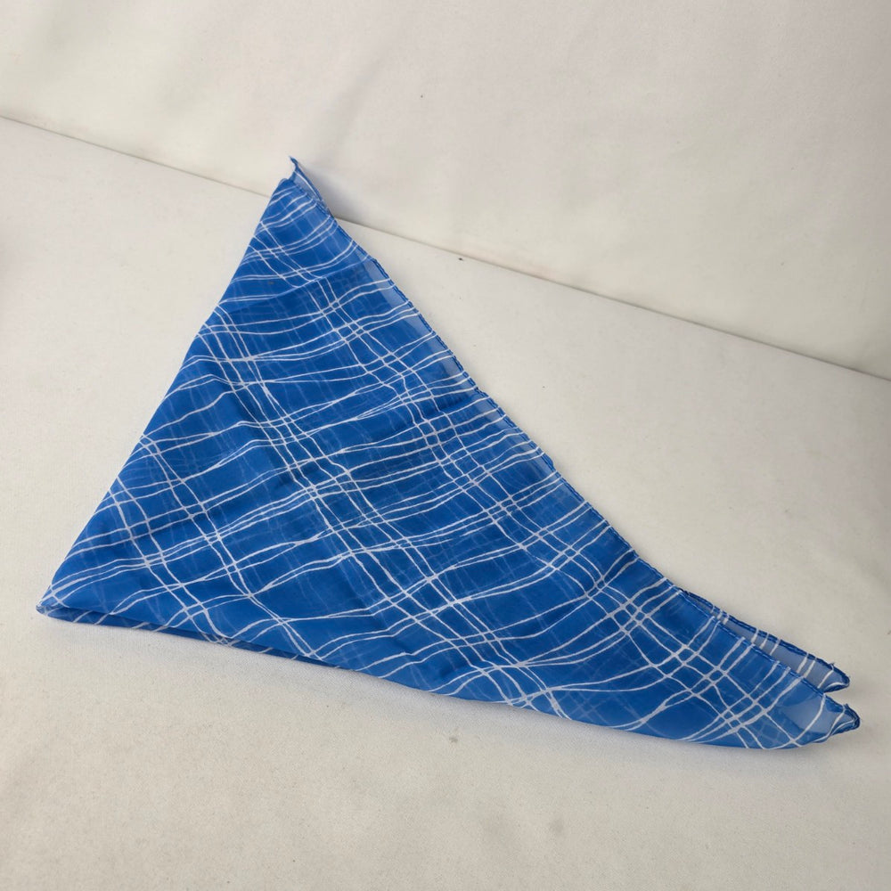 Vintage Blue Square Scarf