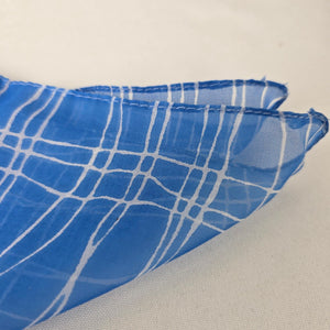 Vintage Blue Square Scarf