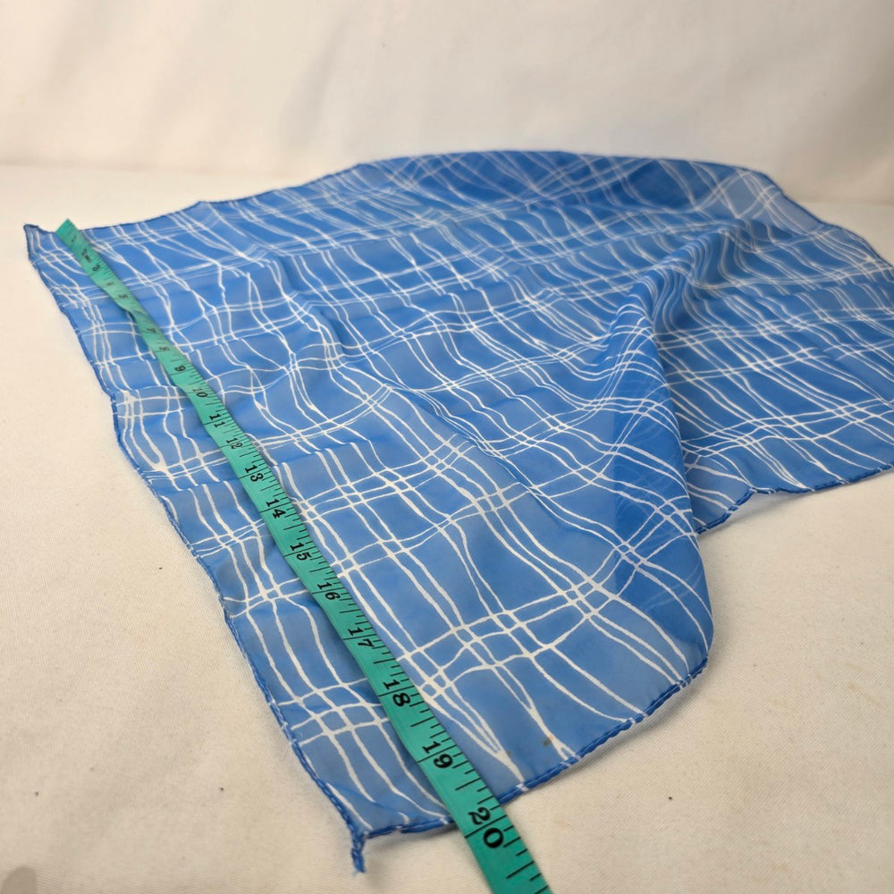 Vintage Blue Square Scarf