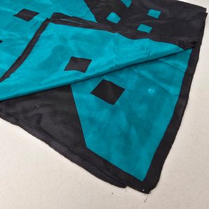 Vintage Blue & Teal Square Scarf