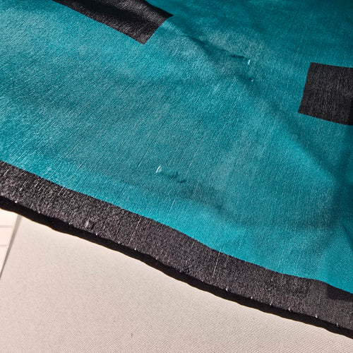 Vintage Blue & Teal Square Scarf