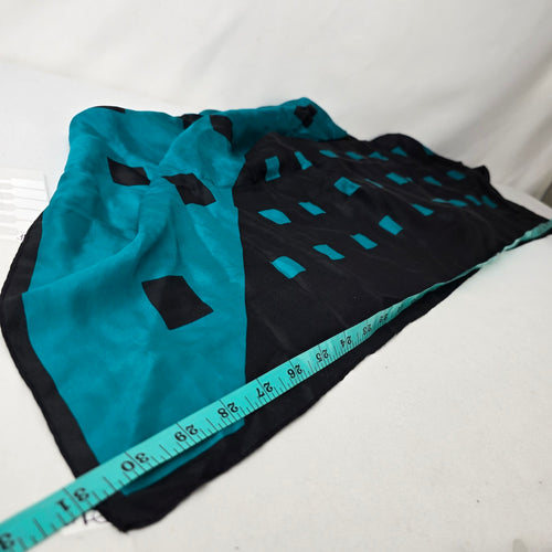 Vintage Blue & Teal Square Scarf