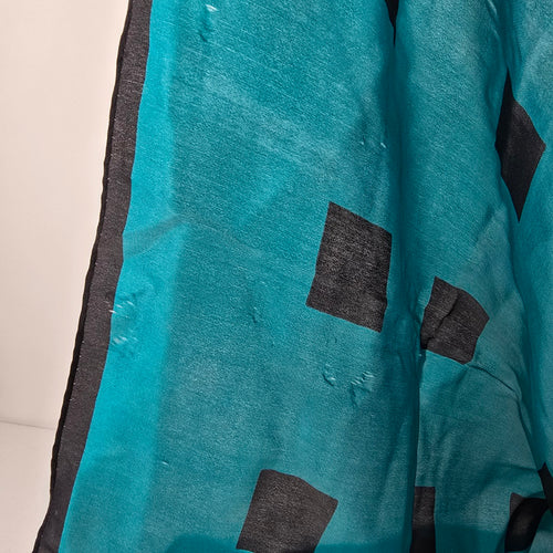 Vintage Blue & Teal Square Scarf