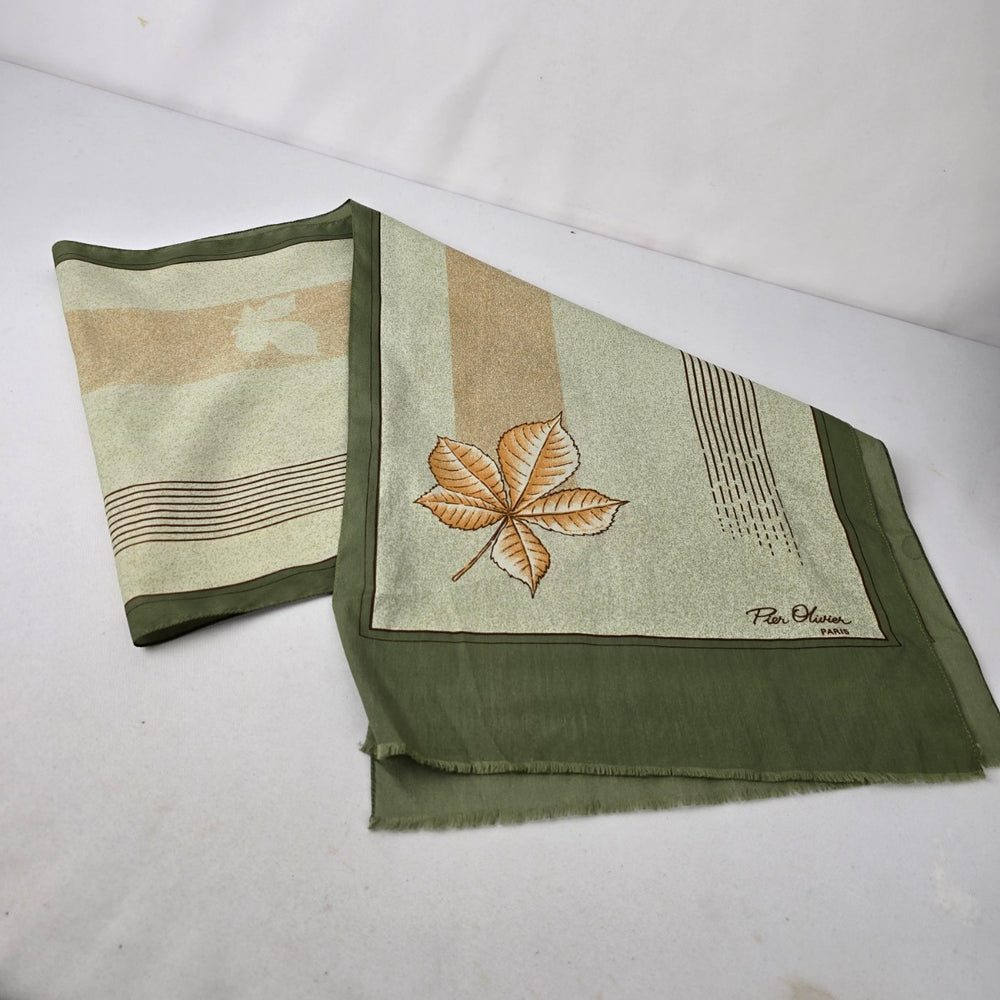 Vintage Pier Oliver Paris Floral Straight Scarf