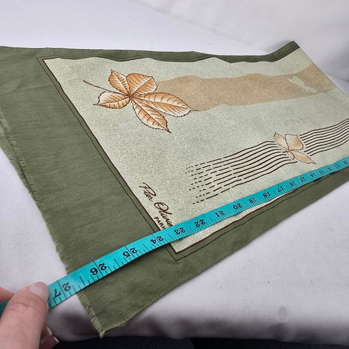 Vintage Pier Oliver Paris Floral Straight Scarf
