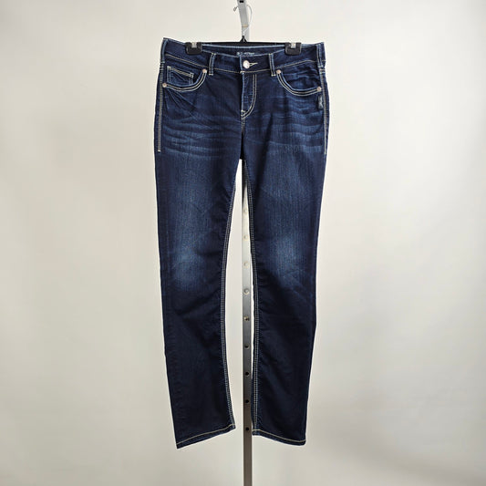 Silver Suki Mid Slim Dark Denim Jeans Size 30/31