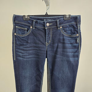 Silver Suki Mid Slim Dark Denim Jeans Size 30/31