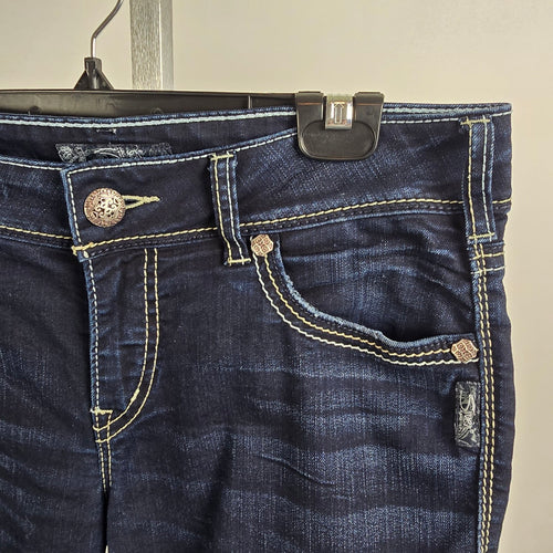 Silver Suki Mid Slim Dark Denim Jeans Size 30/31