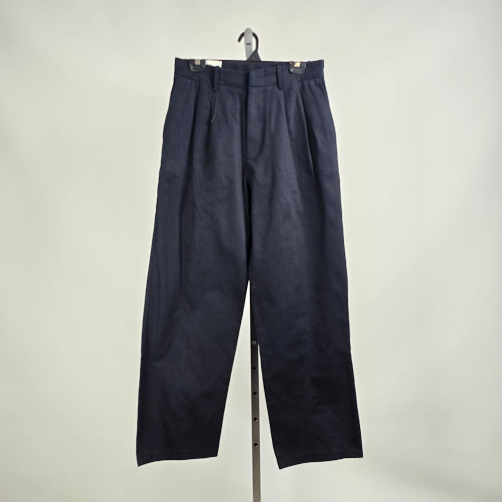 Zara Black Cotton Pleated Dress Pants Size 30