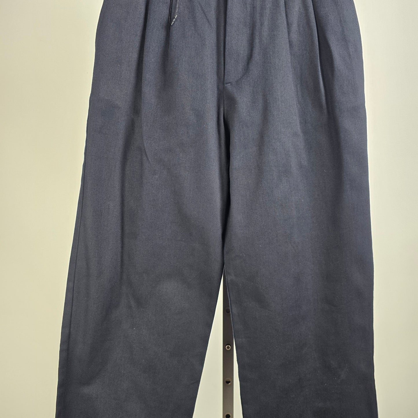 Zara Black Cotton Pleated Dress Pants Size 30