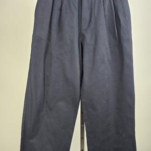 Zara Black Cotton Pleated Dress Pants Size 30