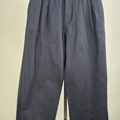 Zara Black Cotton Pleated Dress Pants Size 30