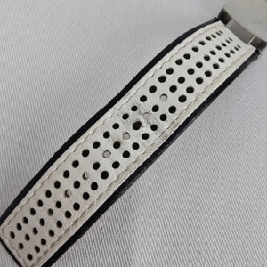 Roxy White Leather Silver Tone Watch