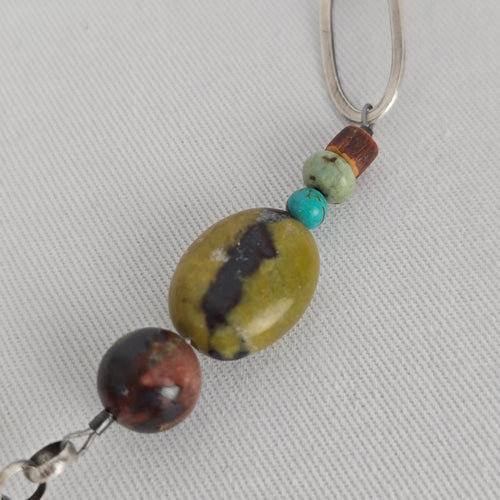 Silpada Natural Stone Beaded 925 Sterling Silver Necklace